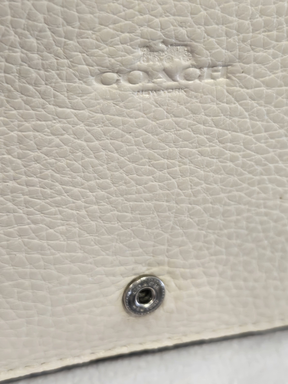 Coach Anna Fold Over Clutch Crossbody with Racing Stripe - Picture 12 of 16